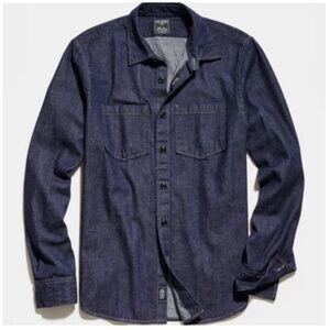 Todd Snyder Japanese Raw Selvedge Indigo Overshirt Size Medium